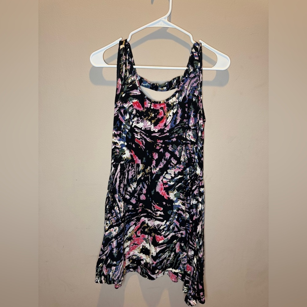 Multicolor Abstract Women's skater Dress